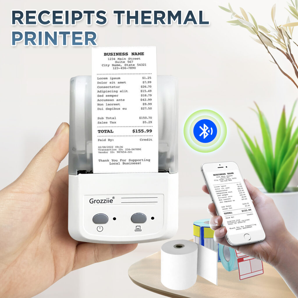 Thermal Label Printer, Bluetooth Label Maker, Price Tag, Sticker ...